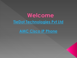 Cisco IP Phones AMC (Annual Maintenance Contract) | Comprehensive Maintenance