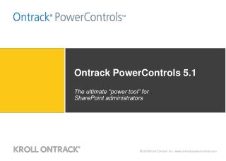 Ontrack PowerControls 5.1