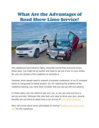 Limo rental company