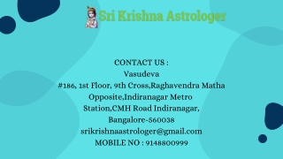 Love marriage specialist in Bangalore | Sri Krishna Astrologer