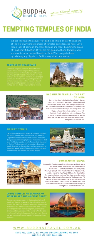 Tempting Temples Of India