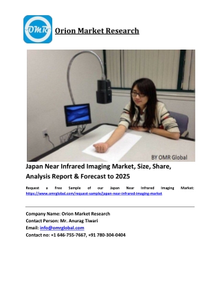 Japan Near Infrared Imaging Market Growth, Size, Share, Industry Report and Forecast 2019-2025