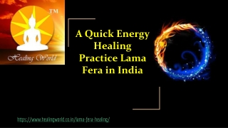 A Quick Energy Healing Lama Fera Healing