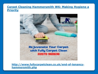 Carpet Cleaning Hammersmith W6