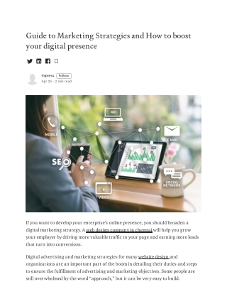 Guide to Marketing Strategies and How to boost your digital presence