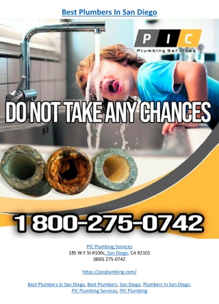 Best Plumbers In San Diego