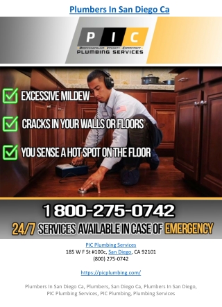 Plumbers In San Diego Ca
