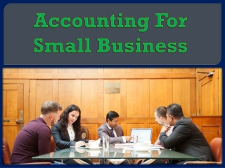 Accounting For Small Business