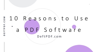 10 Reasons why you need a PDF tool at home