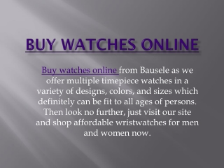 Buy Watches Online in Australia