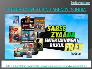 We are leading top Hotstar advertising agency in India