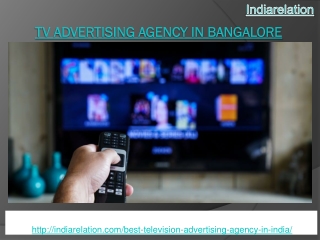 One of the top TV advertising agency in Bangalore