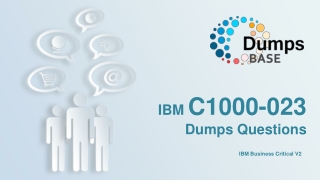 2020 IBM C1000-023 Real Exam Dumps DumpsBase