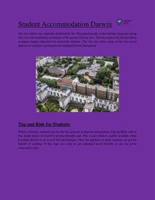 Student accommodation darwin | Best Student Accommodation