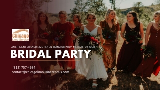 An Efficient Chicago Limousine Rental Transportation Method for Your Bridal Party