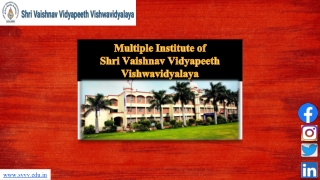 Shri Vaishnav Vidyapeeth Vishwavidyalaya -  Best Institute of Science