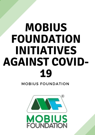 Mobius Founadtion Inititatives against COVID-19