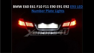 BMW E60 E61 F10 F11 E90 E91 E92 E93 LED Number Plate Lights