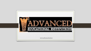 ADVANCED INSTITUTE OF TECHNOLOGY AND MANAGEMENT