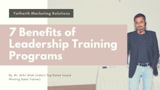 7 Benefits of Leadership Training Programs