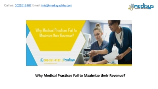 Why Medical Practices Fail to Maximize their Revenue?