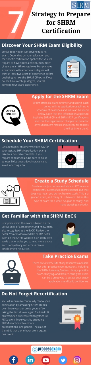 [Infographic] 7 Tips to Achieve SHRM Certification