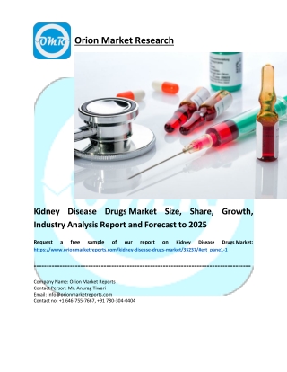 Kidney Disease Drugs Market