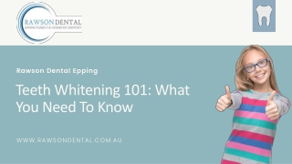 Teeth Whitening 101: What You Need To Know