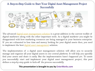 A Step-to-Step Guide to Start Your Digital Asset Management Project Successfully