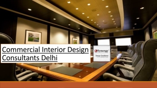 Commercial Interior Design Consultants Delhi