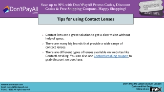 Contact Lens King Coupon for Best Discounts