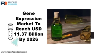 Gene Expression Market Analysis, Size, Trends and Forecasts to 2026