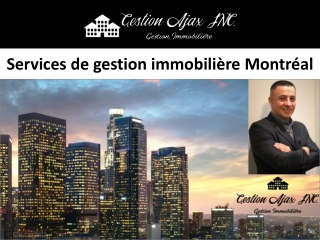 Services de gestion immobilière Montréal
