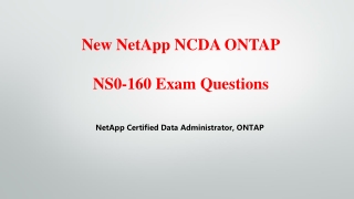 New NetApp NCDA ONTAP NS0-160 Exam Questions Killtest - 100% Passing Materials