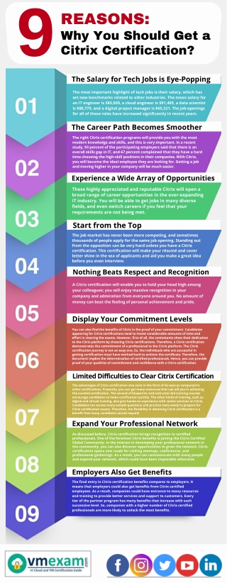 9 Reasons: Why You Should Get a Citrix Certification?