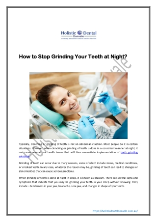 Get Best Teeth Grinding Solutions Donvale