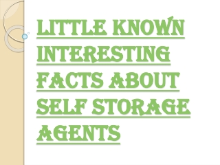 What are the Benefits of Choosing the Right Self Storage Agents?
