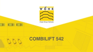 Combilift 542 - Two level independent pit puzzle parking system by Wohr