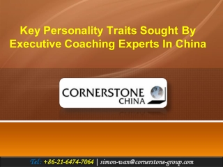 Key Personality Traits Sought by Executive Coaching Experts in China