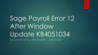 Sage Payroll Error: Get Solutions at  1-844-313-4857
