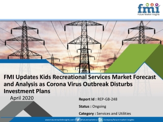Sales of Kids Recreational Services Market to Decelerate in 2020 as COVID-19 Pandemic Takes its Toll on Global Market