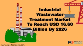 Industrial Wastewater Treatment Market To Reach USD 16.60 Billion By 2026