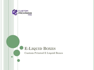 E-Liquid Boxes