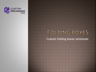 Custom Folding Boxes