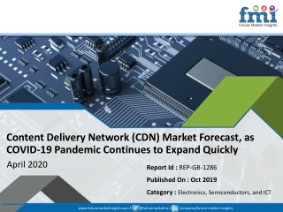 Content Delivery Network (CDN) Market Recorded Strong Growth in 2019;COVID-19 Pandemic Set to Drop Sales