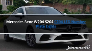 Mercedes Benz W204 S204 C204 LED Number Plate Lights