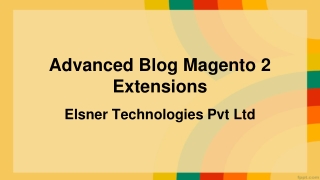Advanced Blog Magento 2 Extensions-Elsner