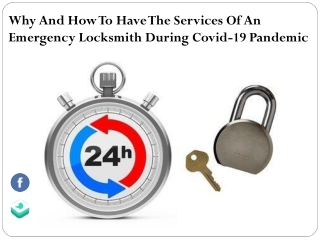 Why And How To Have The Services Of An Emergency Locksmith During Covid-19 Pandemic