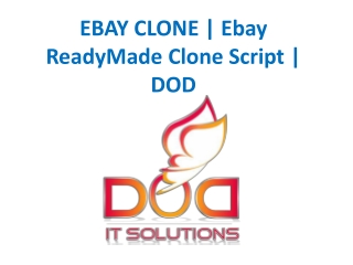 EBAY CLONE | Ebay ReadyMade Clone Script | DOD