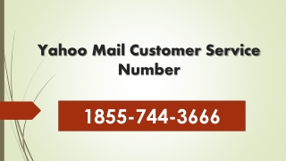 Contact Yahoo mail customer support number @1855(744)3666